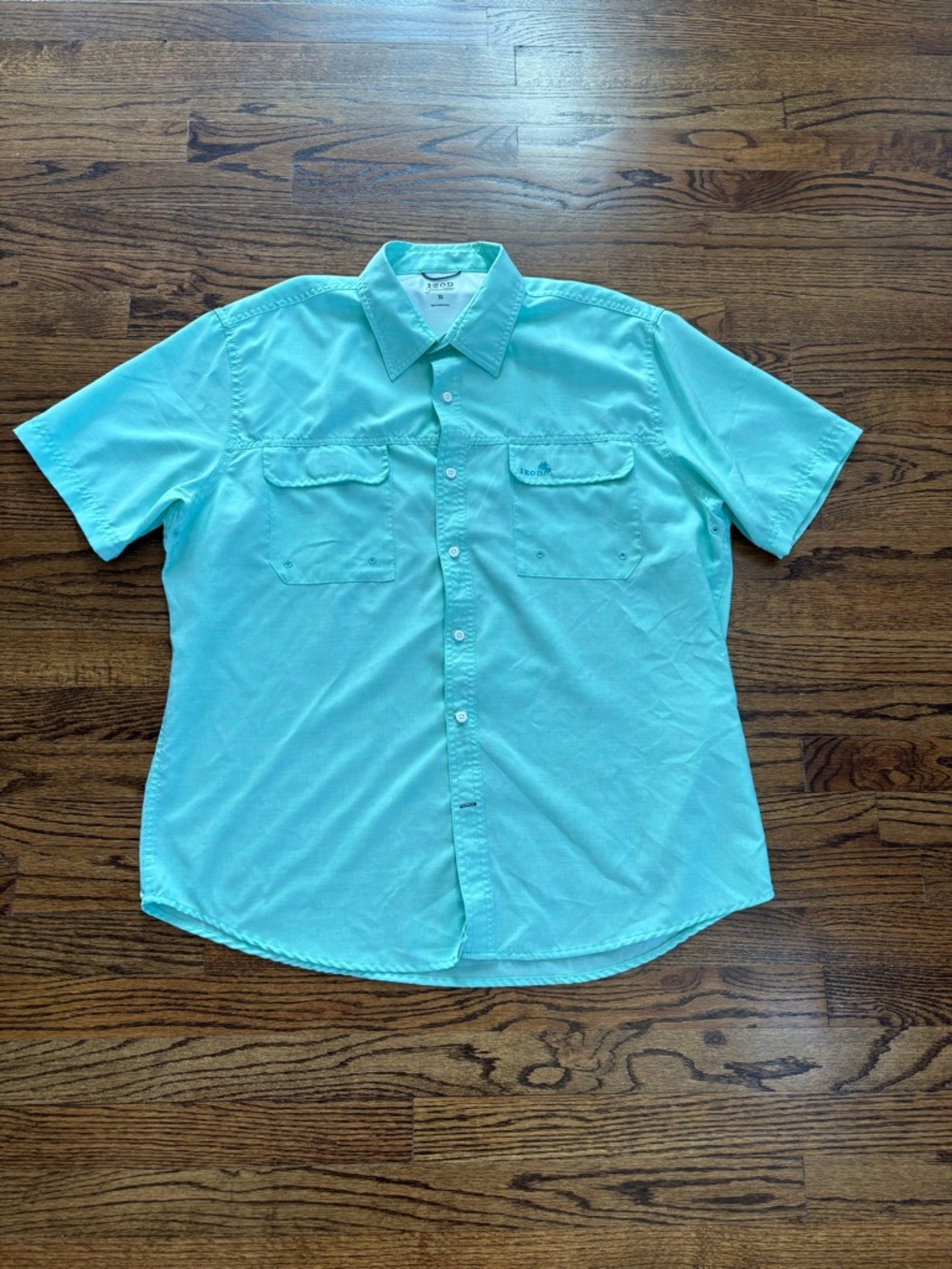 IZOD, Mint Green Button down Shirt!